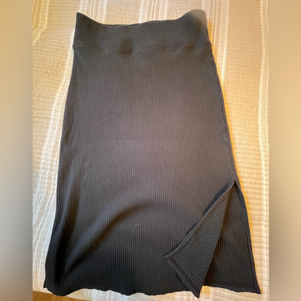 Aerie Ribbed Midi Skirt